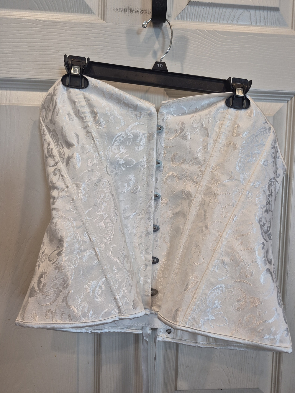 5/25 White Corset-Style Top